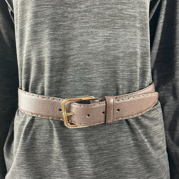 MaxMara | Accessories | Maxmara Womens Brown Leather Wide  display picture 2
